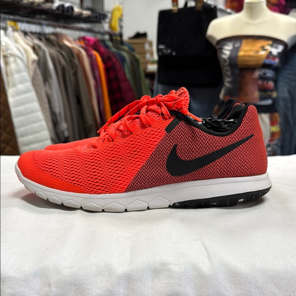 Nike Flex Black and Orange Sneakers Ultimate Comfort and Style